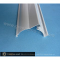 Trilho de cabeça para persianas de cortina de janela de alumínio com revestimento em pó branco
